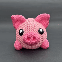 Crochet Pig 3D Toy