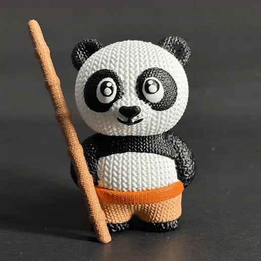 Crochet Panda 3D Toy