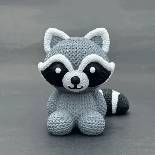 Crochet Racoon 3D Toy