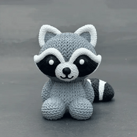 Crochet Racoon 3D Toy