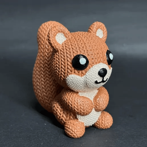 Crochet Squirrels 3D Toy