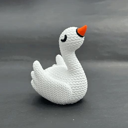 Crochet Swan 3D Toy