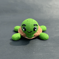 Crochet Turtle 3D Toy