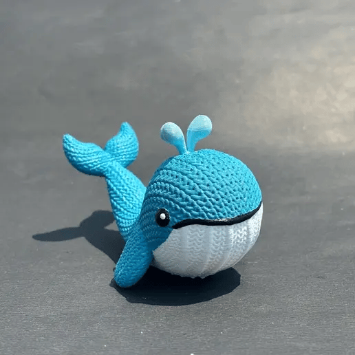 Crochet Whale 3D Toy
