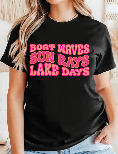 Boat Waves, Sun Rays, and Lake Days T-Shirt