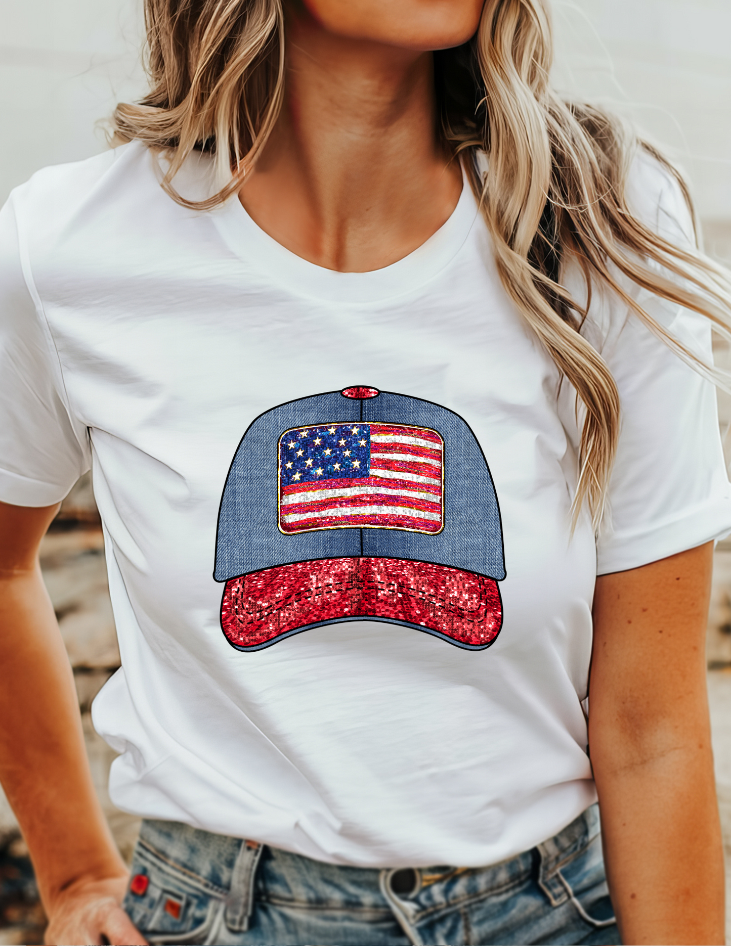 American Hat T-Shirt