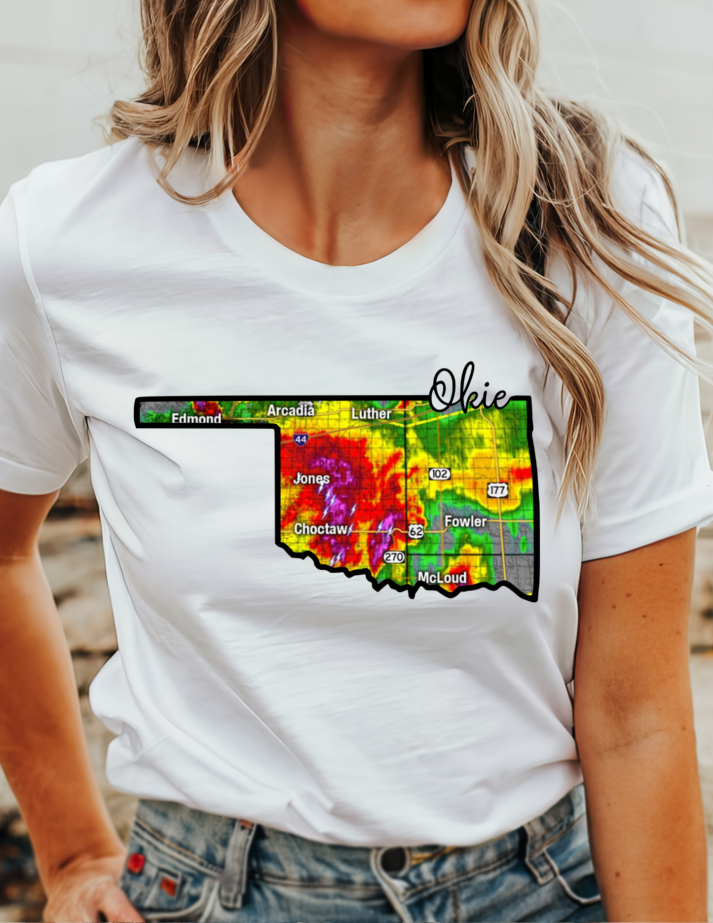 Oklahoma Weather Map T-Shirt