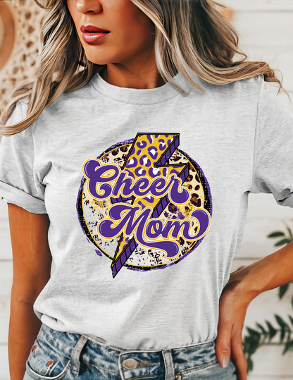 Purple Cheer Mom T-Shirt