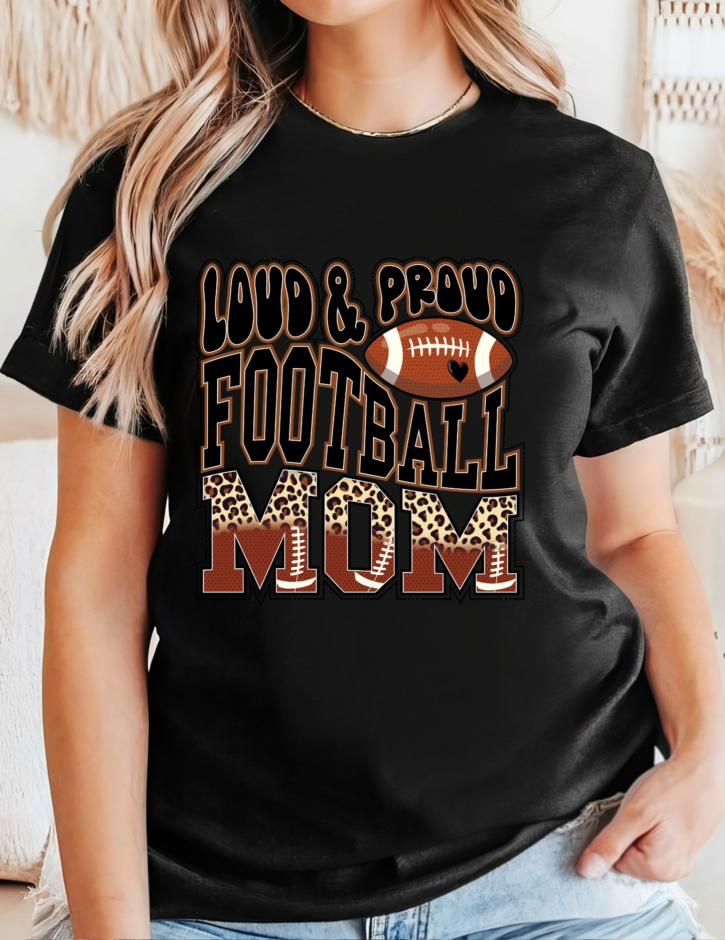 Loud & Proud Football Mom T-Shirt