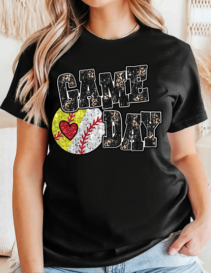 Softball and Baseball Game Day T-Shirt