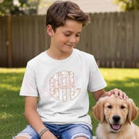 Deer Toile Monogram Youth Shirt