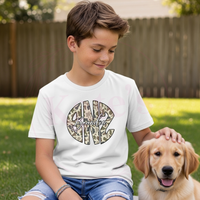 Camo Monogram Youth Shirt