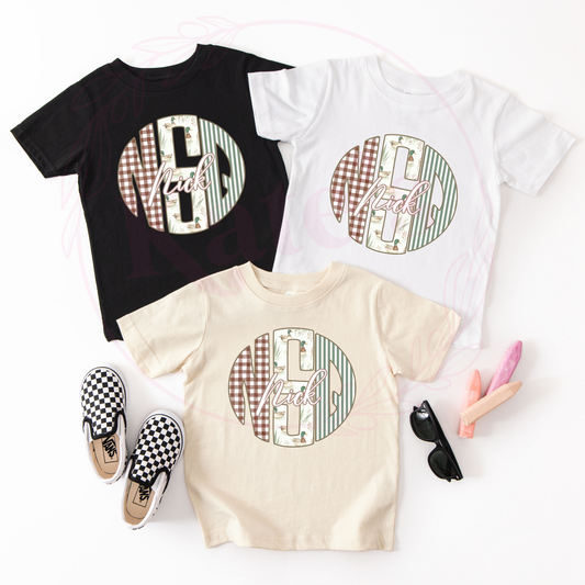 Mallard Mix Monogram Toddler Shirt