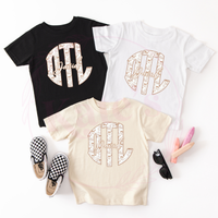 Deer Toile Monogram Toddler Shirt