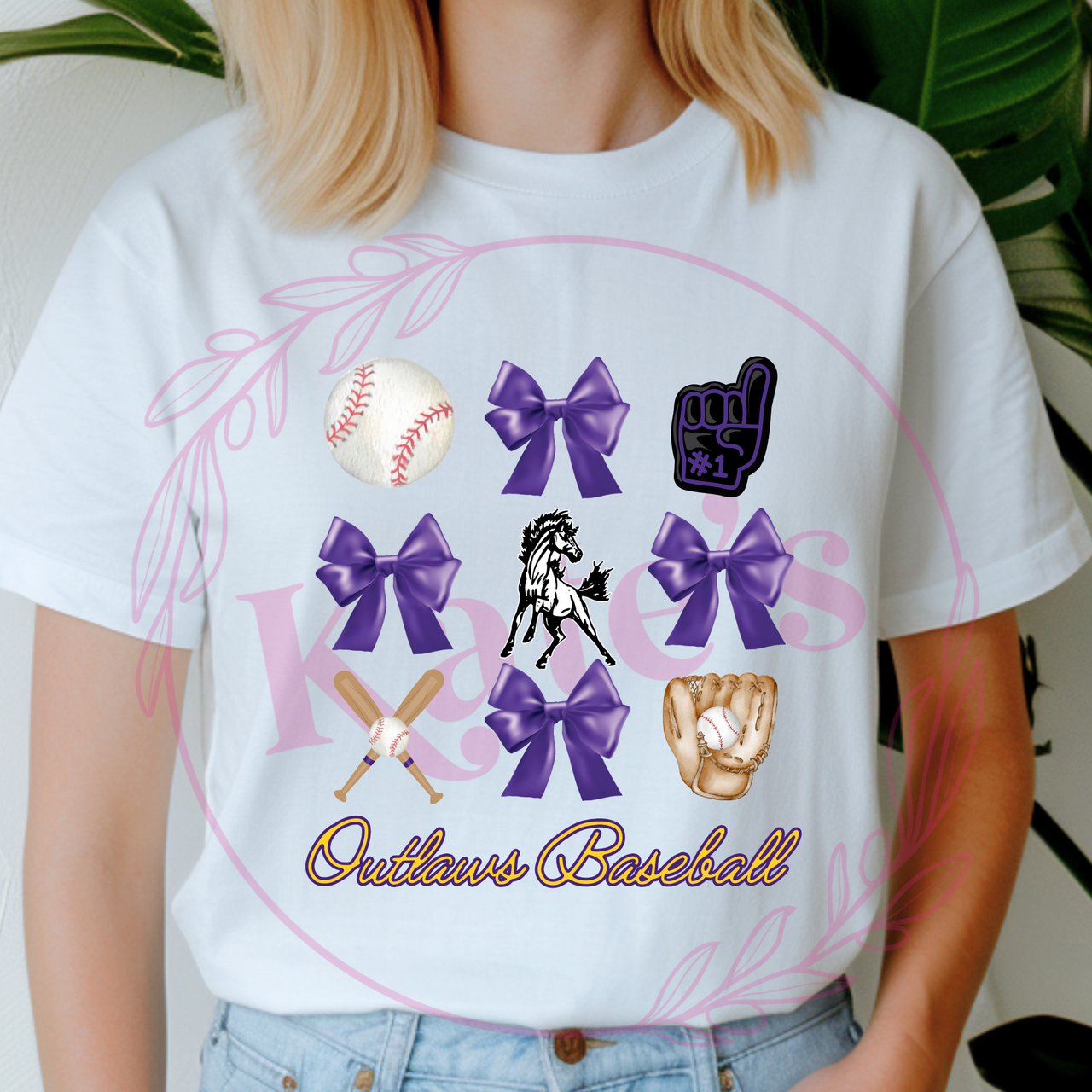 Outlaws Baseball Collage Shirts