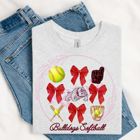Bulldogs Softball Collage Shirts