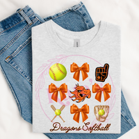 Dragons Softball Collage Shirts