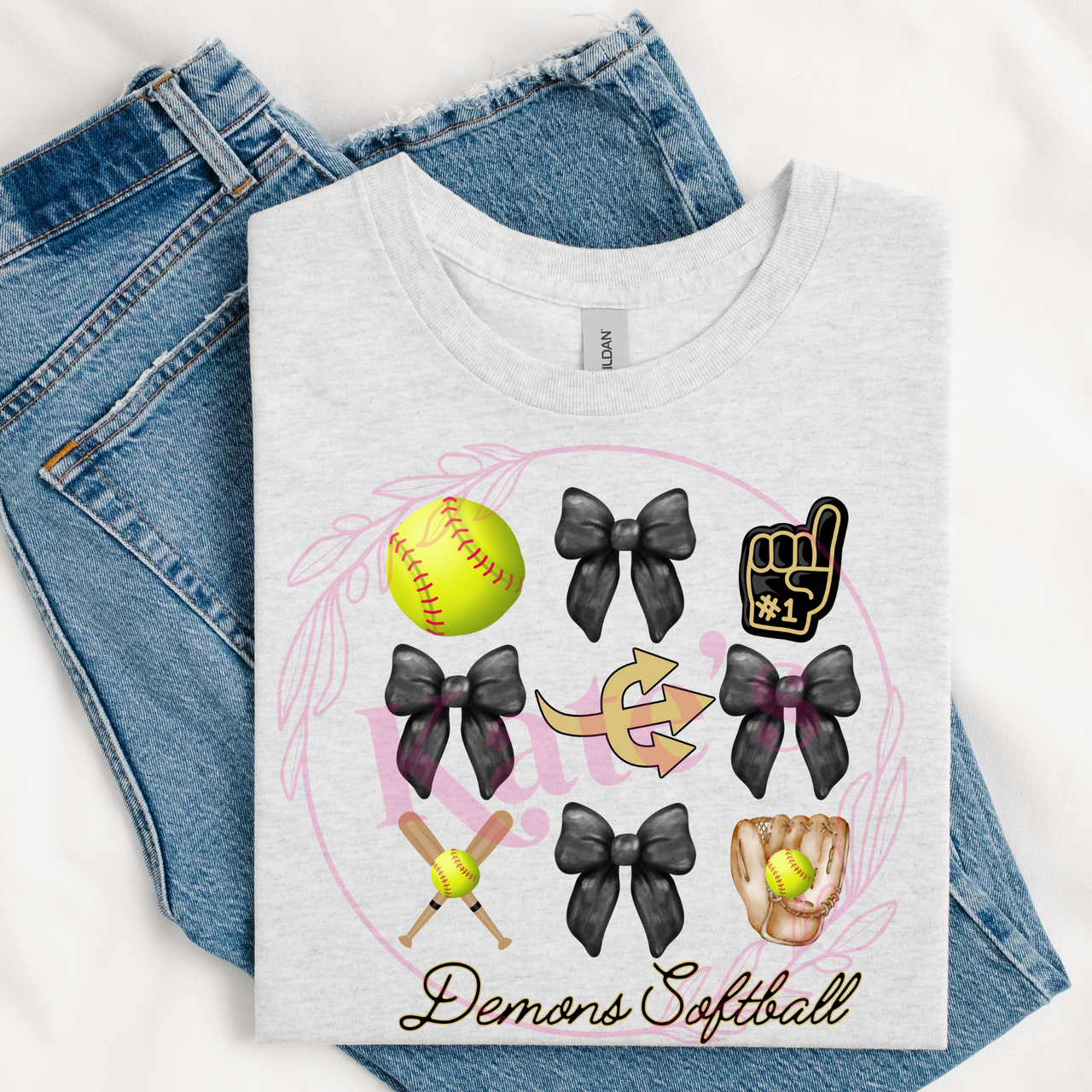Demons Softball Collage Shirts