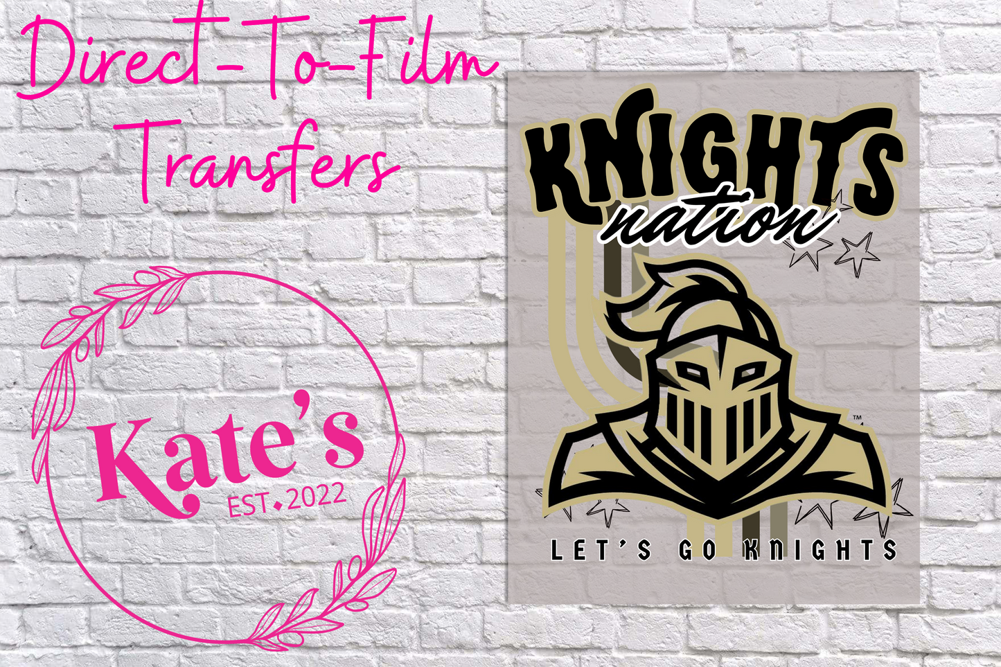 Knights Nation Direct-To-Film Transfer