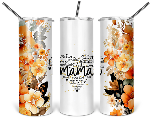 Mama Heart 20oz Stainless Steel Tumbler