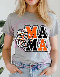 Black and Orange Cheer Mama T-Shirt