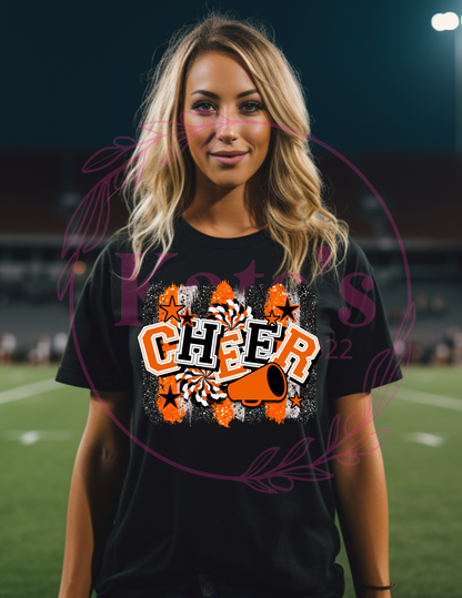 Orange and Black Cheer T-Shirt