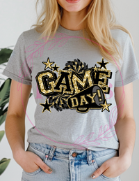 Black and Gold Game Day T-Shirt