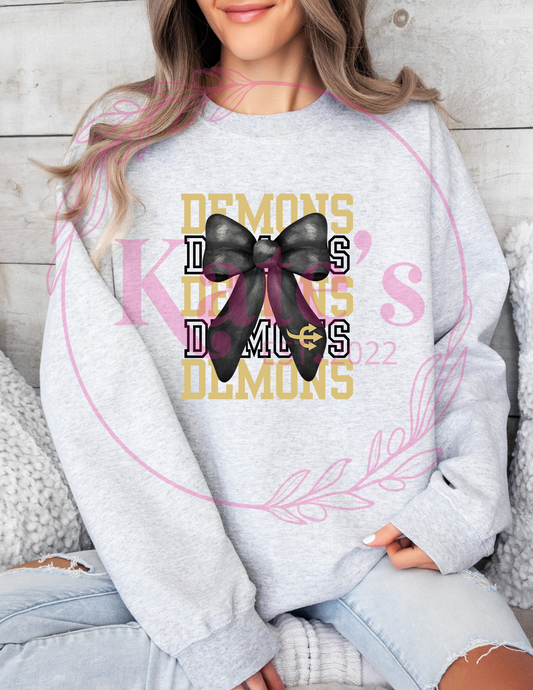 Demons Mascot Bow Shirt