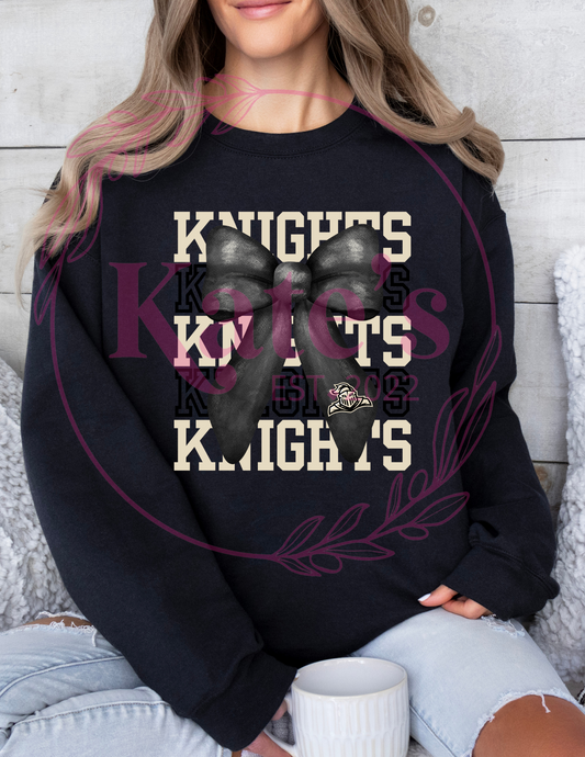 Knights Mascot Bow Shirt