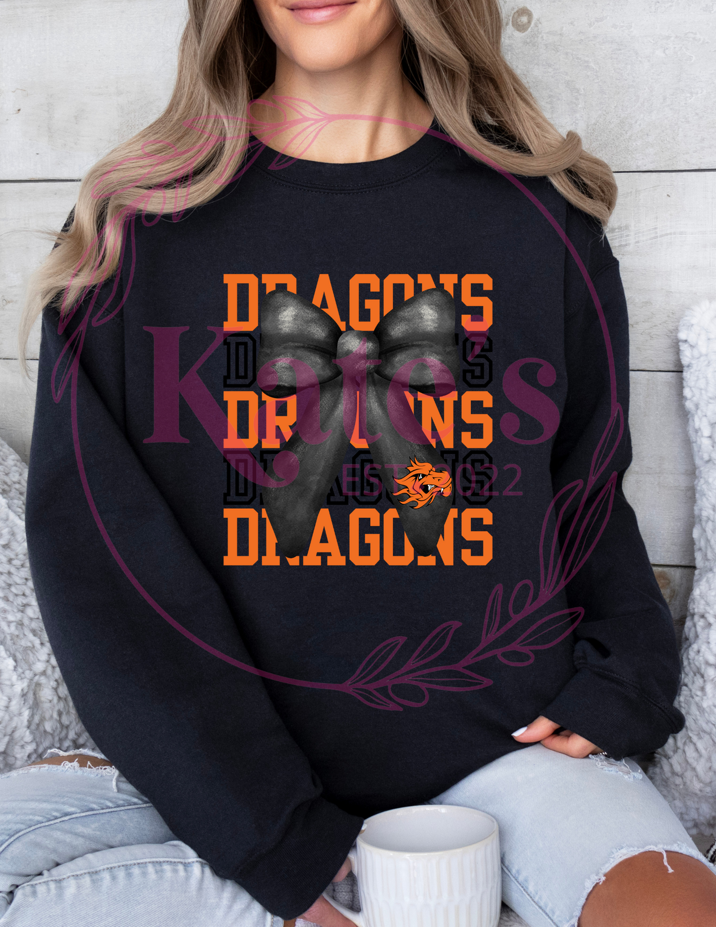 Dragons Mascot Bow Shirt