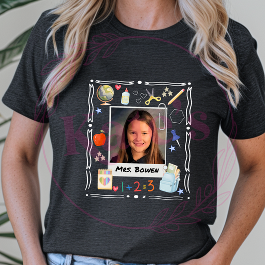 Custom Polaroid Picture School Shirts