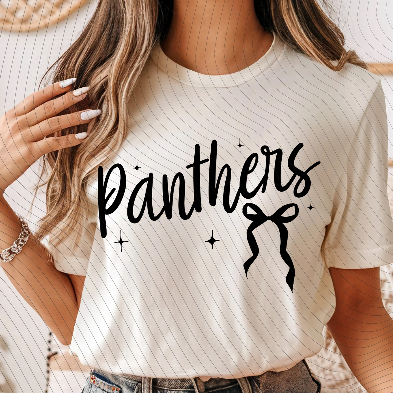Panthers Coquette T-Shirt *Back to School Sale*