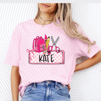 Pink Custom Name T-Shirt *Back to School Sale*