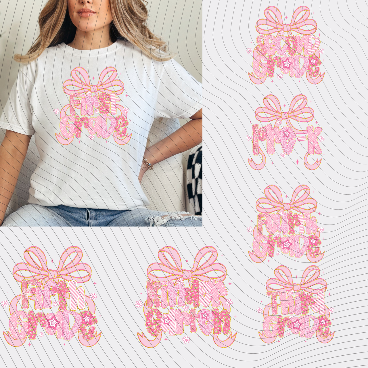 Pink Coquette Grade Level T-Shirt *Back to School Sale*