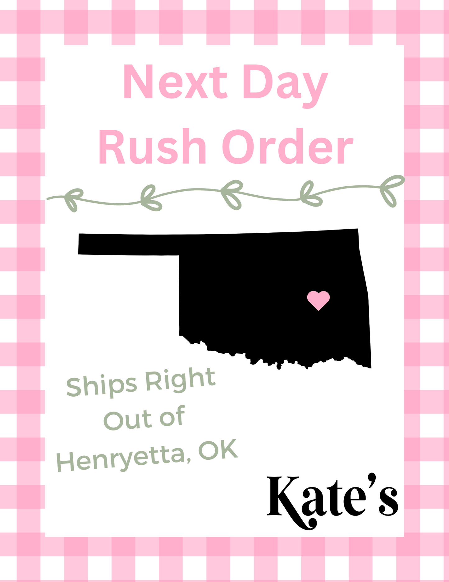 Next Day Rush Order (DTF Prints/Gang Sheet ONLY)