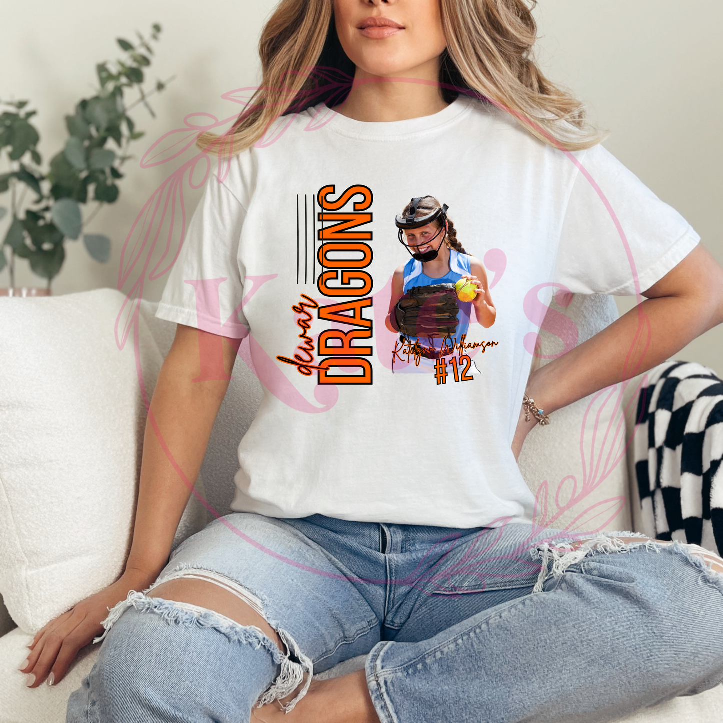 Custom Team Picture, Name, and Number Shirt