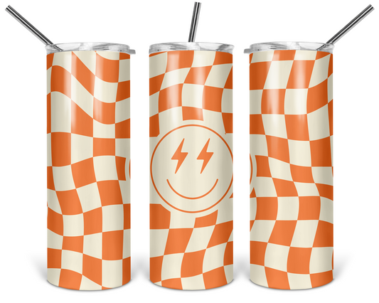 Orange Smiley 20oz Stainless Steel Tumbler