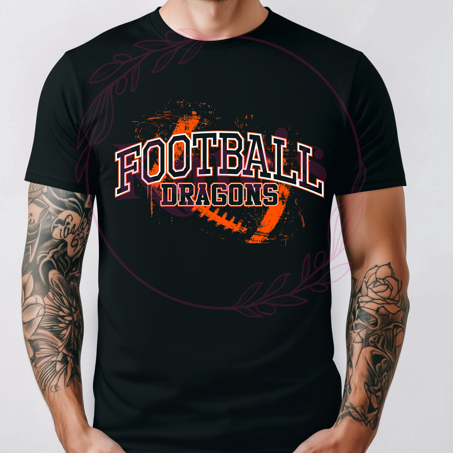 Custom Football Essential *Best on Dark Colors* T-Shirt
