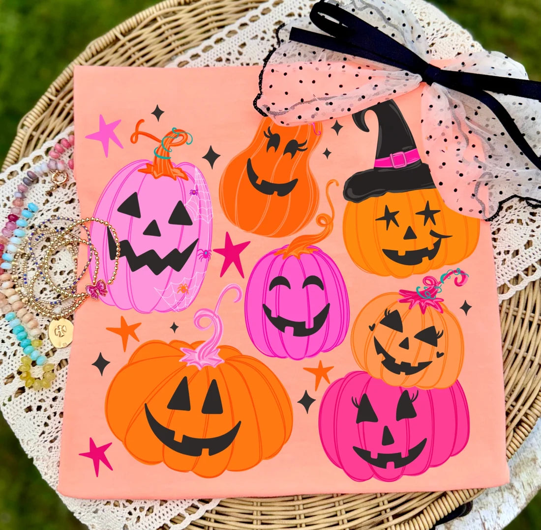 Pink and Orange Pumpkins T-Shirt *Trendy Tuesday*
