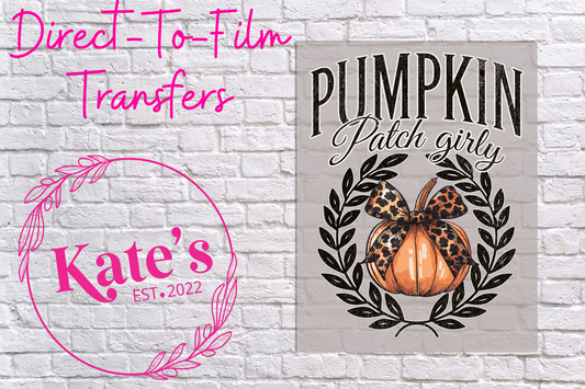 Pumpkin Patch Girly Direct-To-Film Transfer