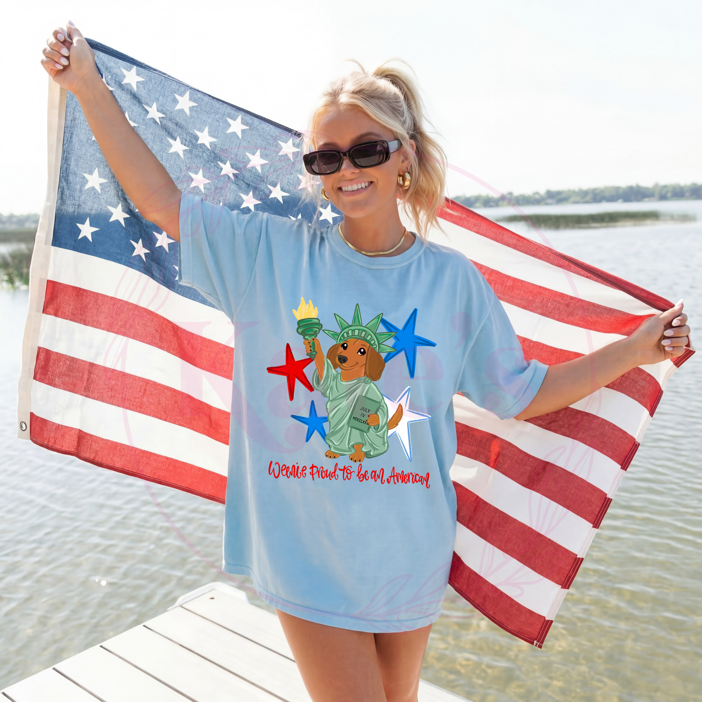 Weenie Proud to be an American T-Shirt
