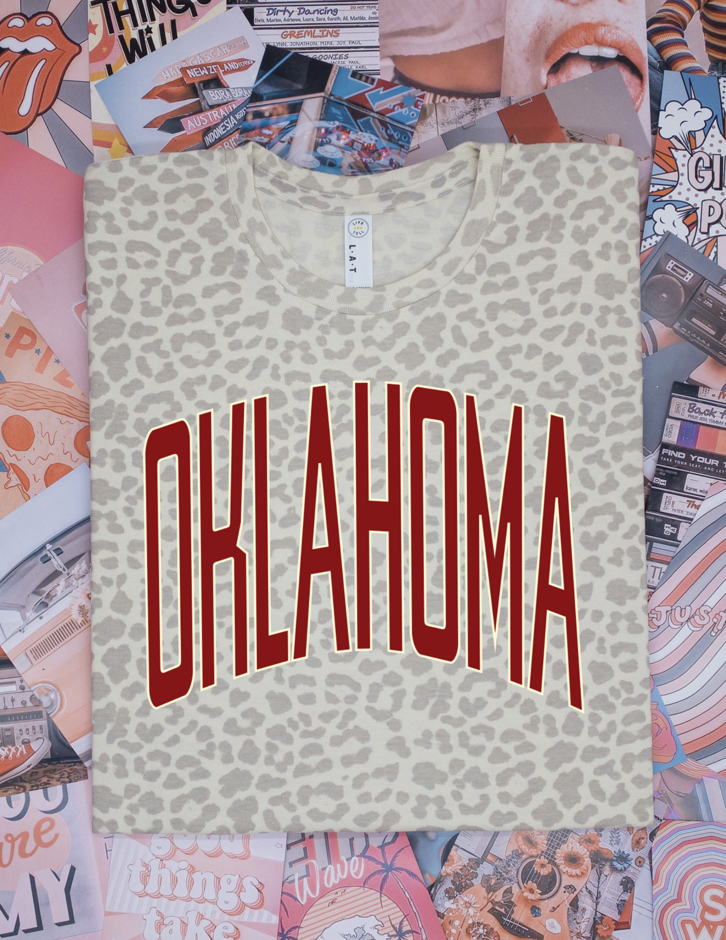 Oklahoma Crimson Leopard T-Shirt