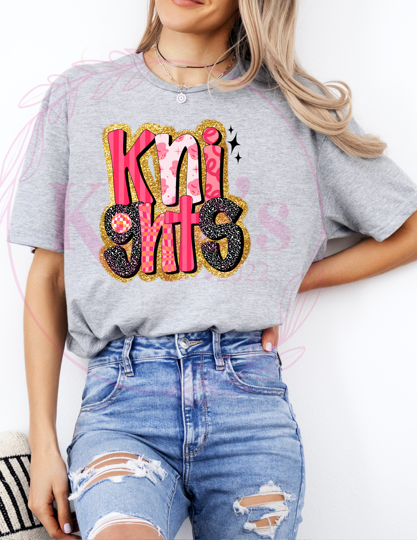 Retro Pink Knights T-Shir