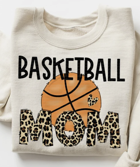 Cheetah Basketball Mom Sweatshirt