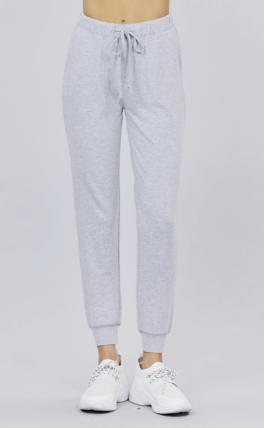 Two Tone French Terry Fitted Joggers