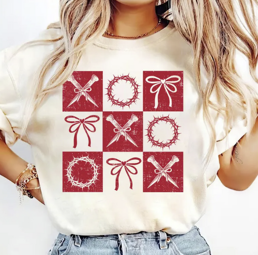 Retro Checkered XOXO Shirt