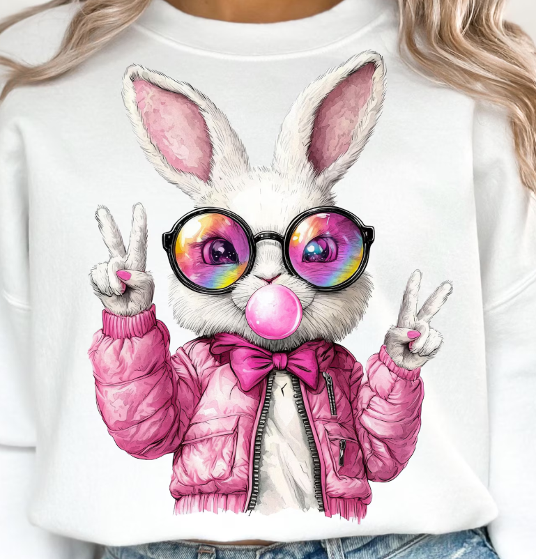 Bunny Blowing Gum Shirt