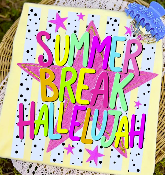 Summer Break Hallelujah Adult T-Shirt