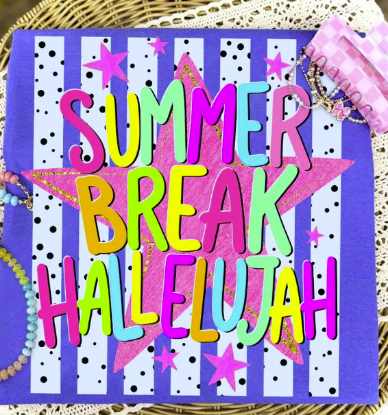 Summer Break Hallelujah Adult T-Shirt
