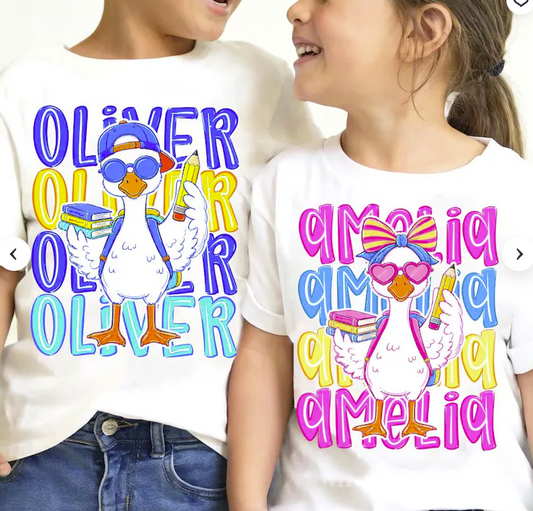 Custom Silly Goose Name T-Shirt *Back to School Sale 2026*
